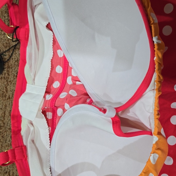 NWT- Coco Reef Ombre Coral Tankini Top - Picture 3 of 5